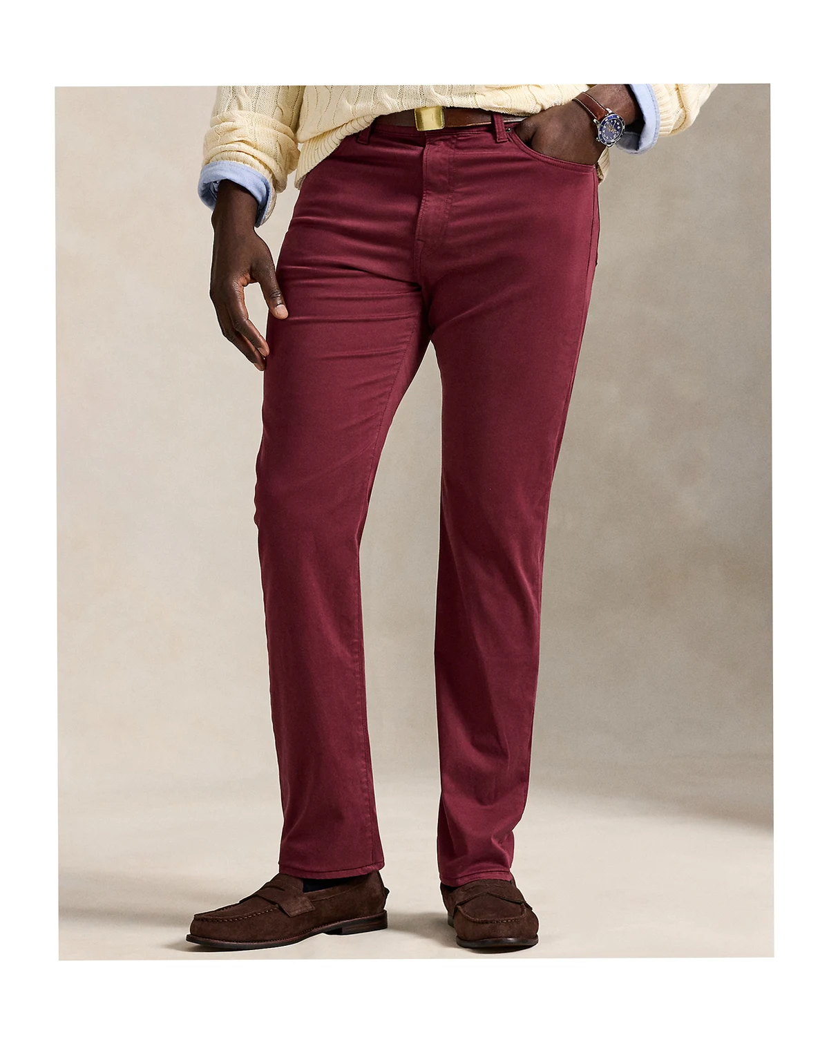 Men's Big & Tall Varick Slim Straight Stretch Sateen Pants