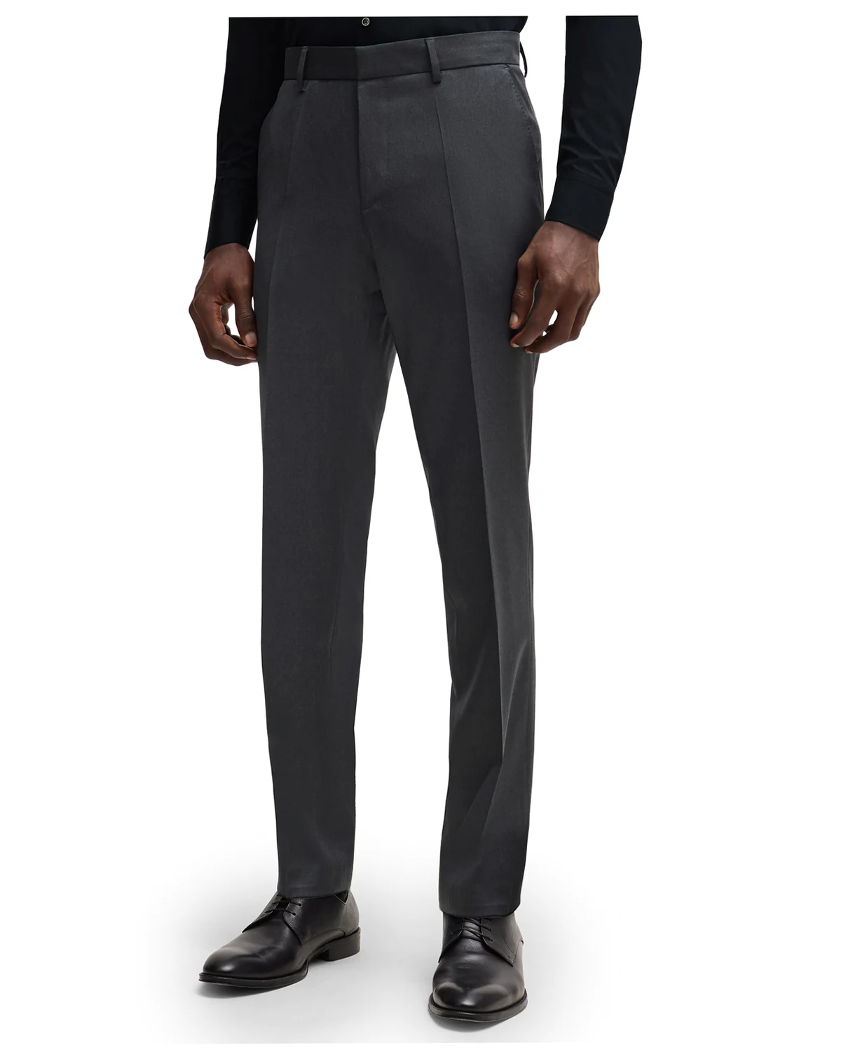 BOSS Men's Regular-Fit Virgin Wool Formal Trousers