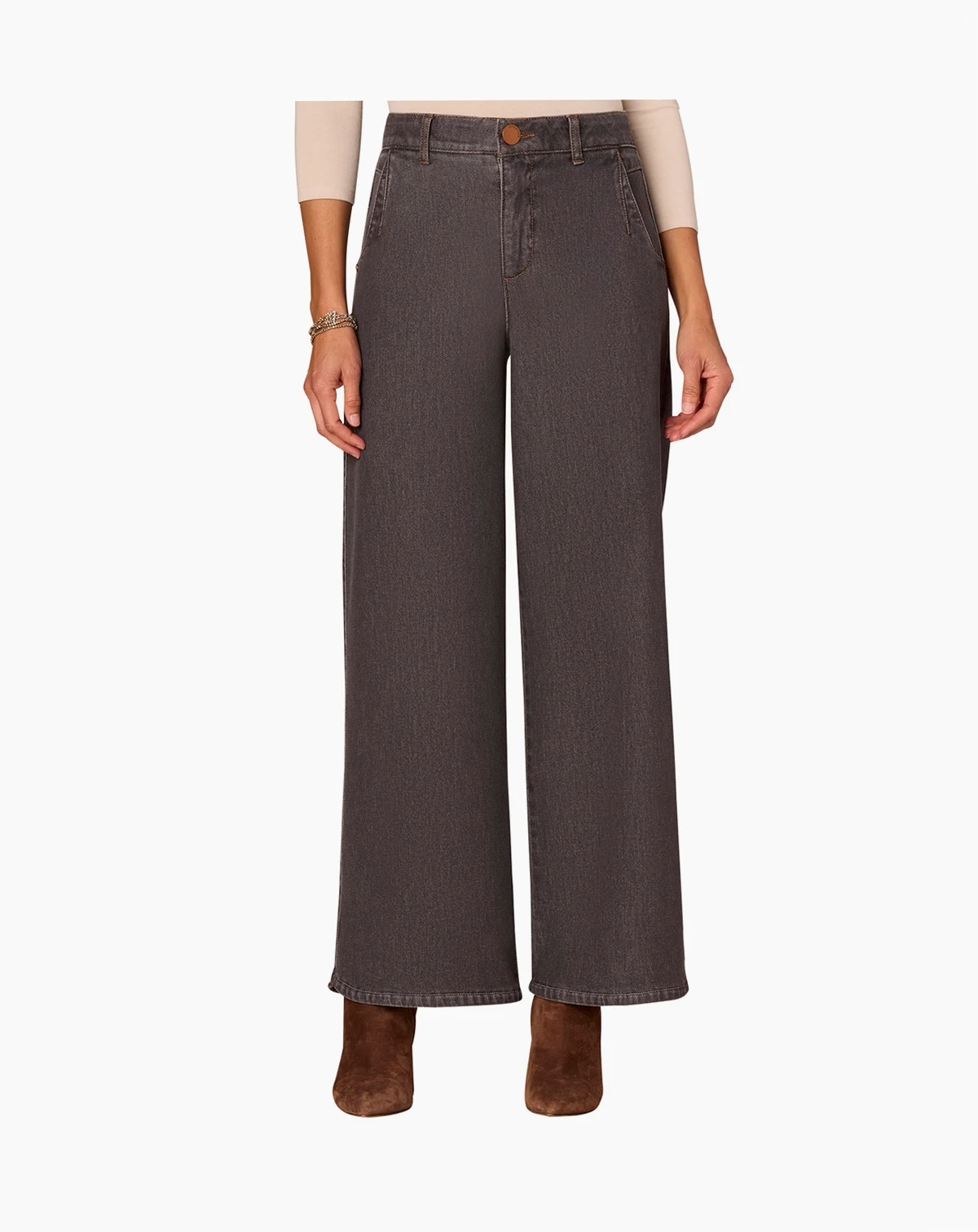 Petite "Ab"solution Skyrise Wide-Leg Pants