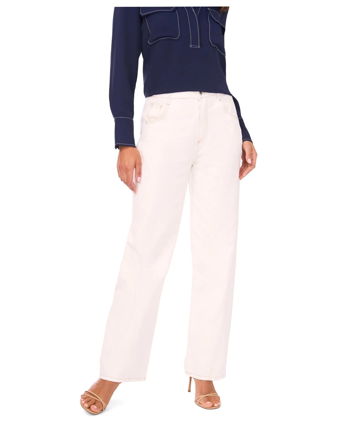 Women's Curved Seam Straight Jeans