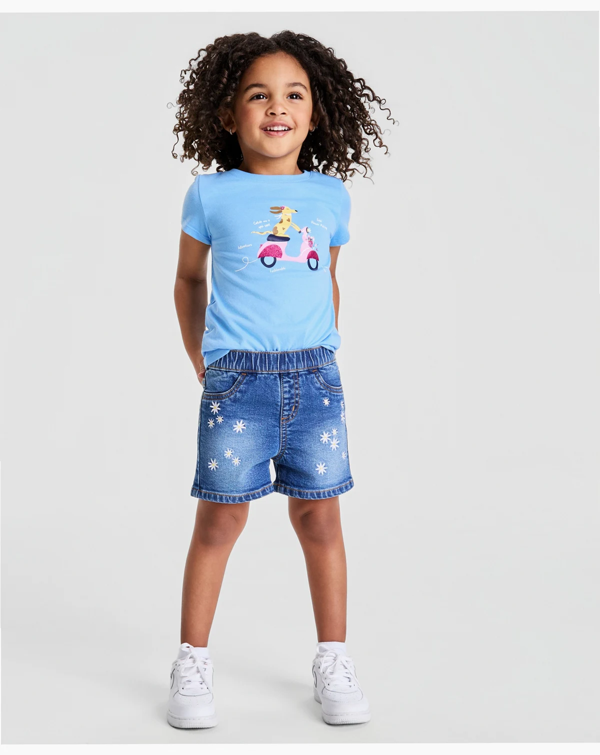 Girls' 12M-5T Daisy Pull-On Shorts, Macy's Exclusive