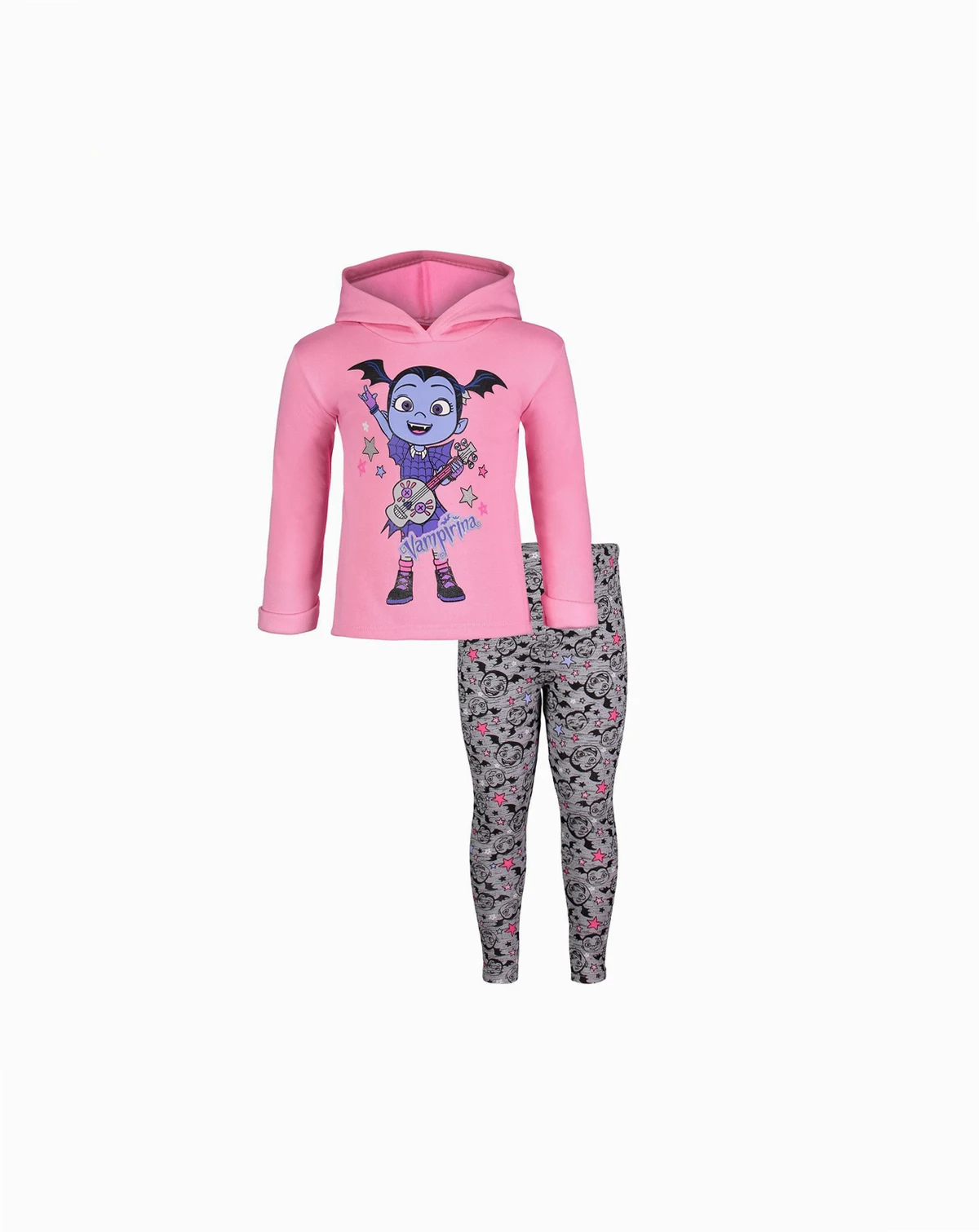 Disney Girls Pullover Fleece Hoodie and Leggings Outfit Set Toddler|Child