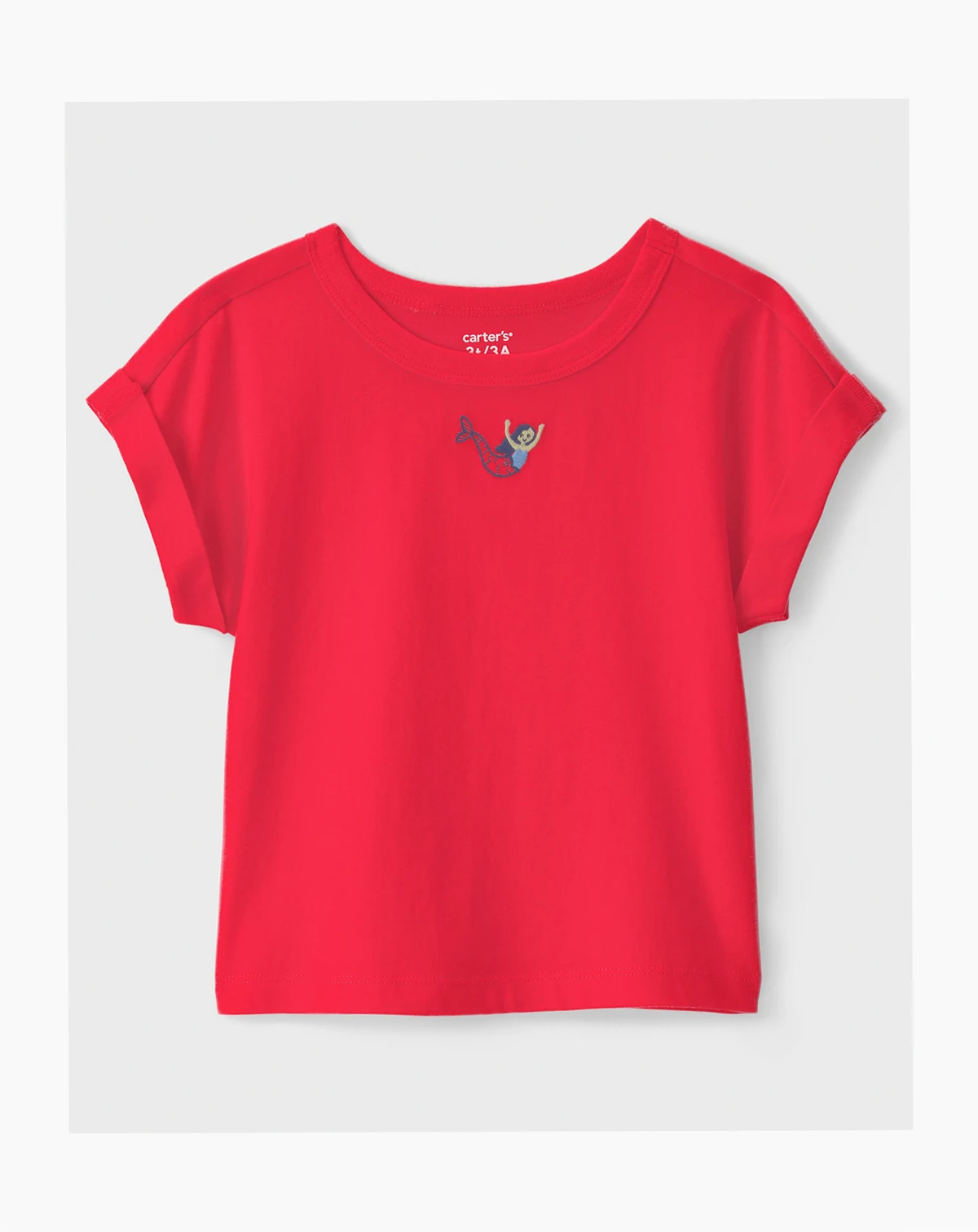 Girls' Toddler 2T-5T Mermaid Short-Sleeve Top