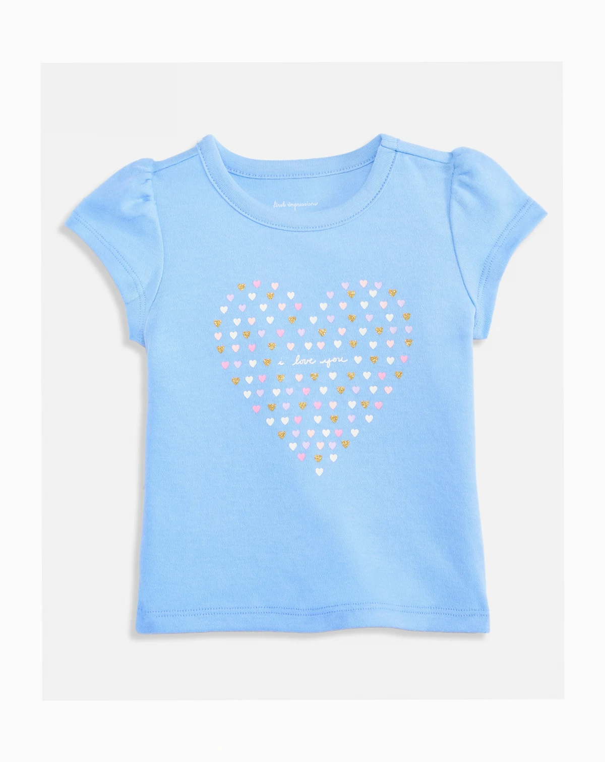 Toddler Girls' 2T-4T Mix and Match I Love You Heart T-Shirt, Macy's Exclusive