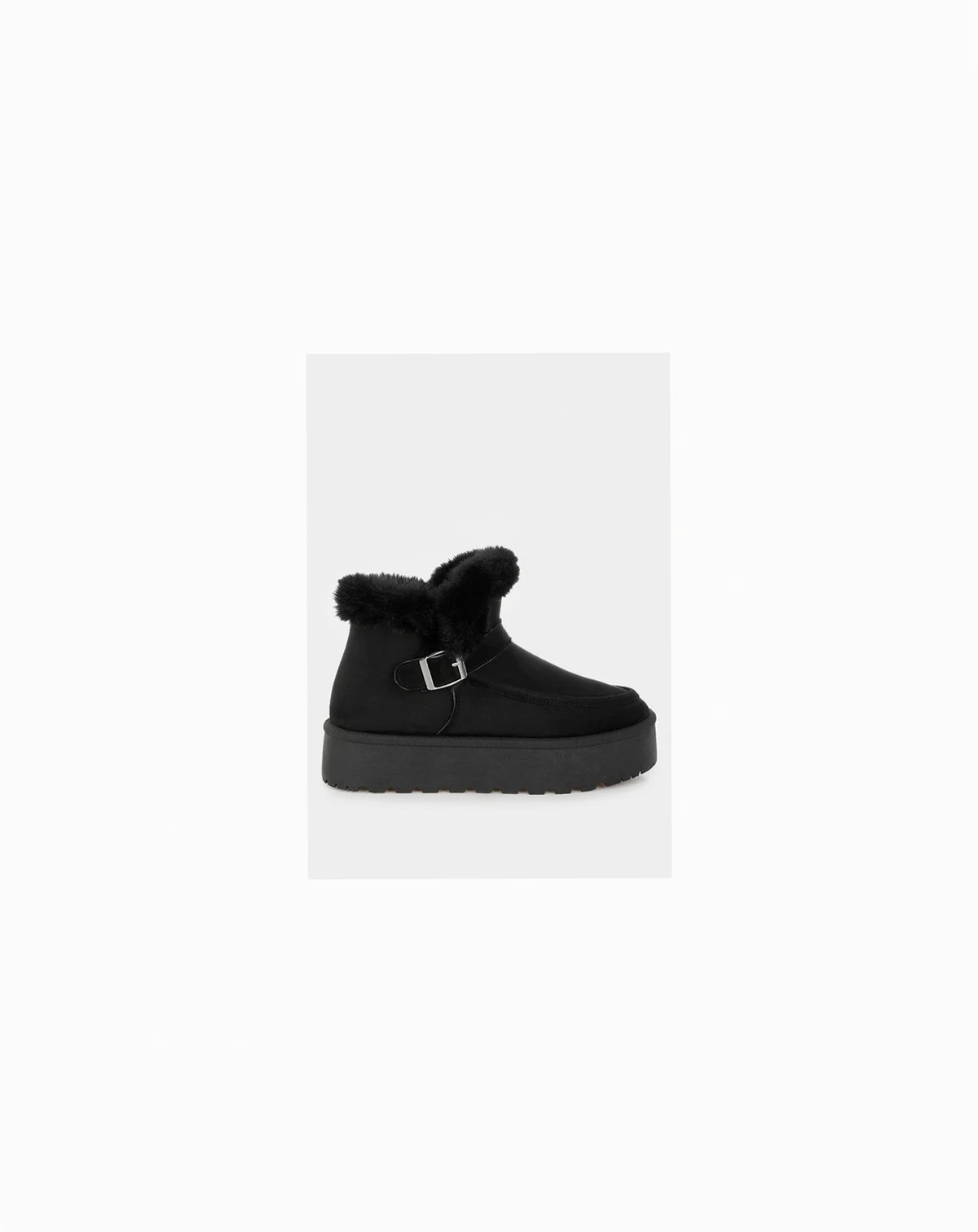 Womens Linka Pin Buckle Detail Snow Boots