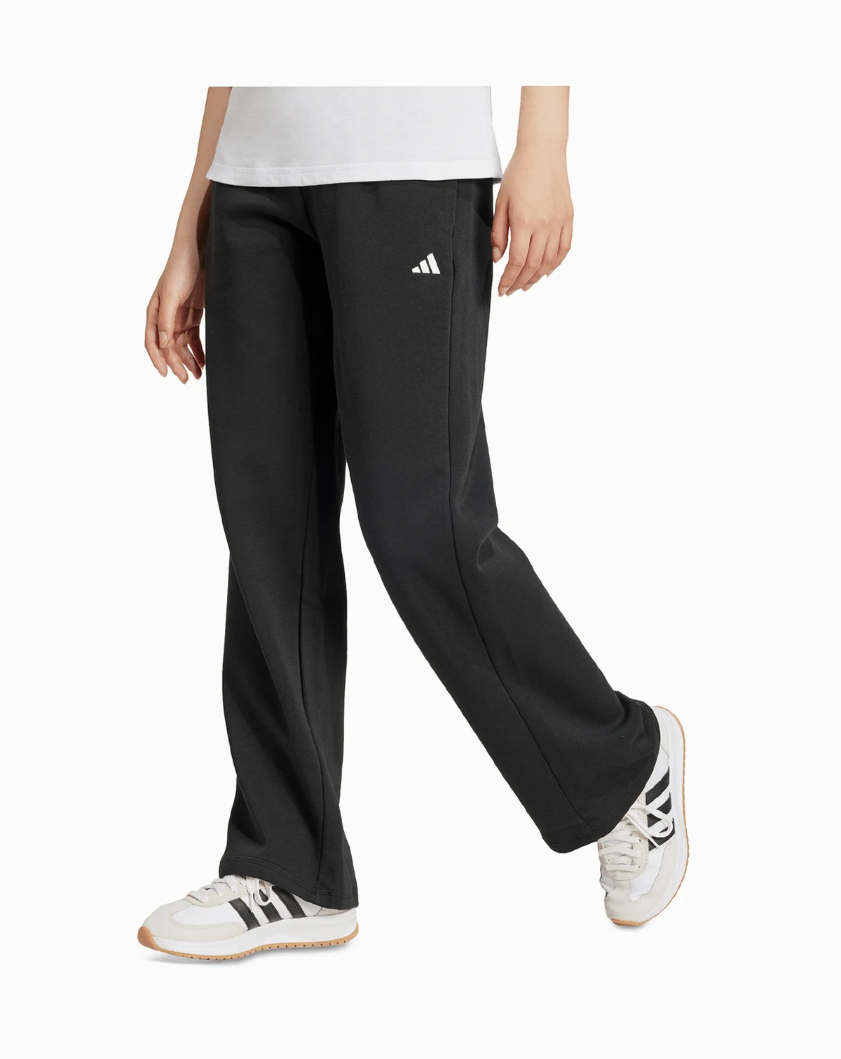 Women's Essentials Small Logo Feel Cozy Open Hem Pants