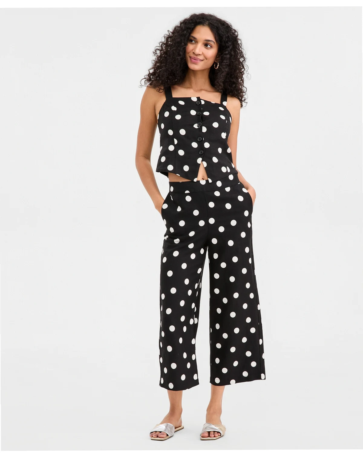 Women's Dot Culotte Pants, Macy's Exclusive