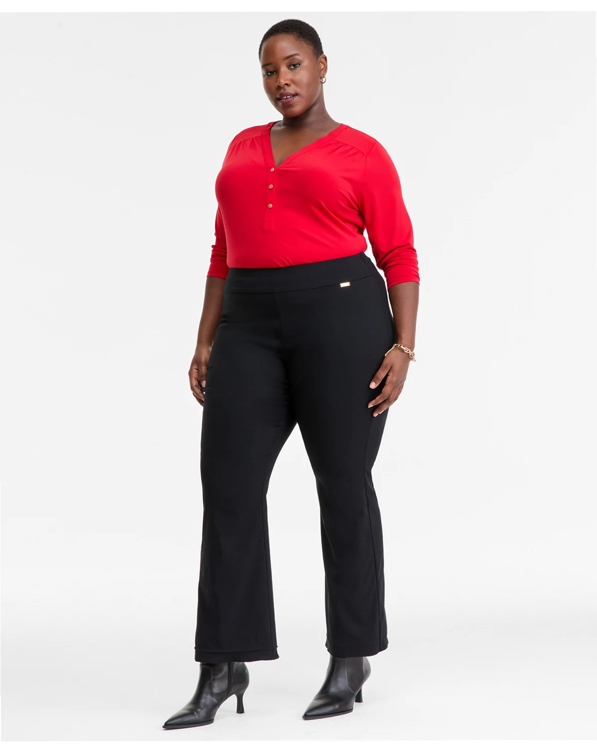 Plus Size Mid-Rise Bootcut Pants, Macy's Exclusive