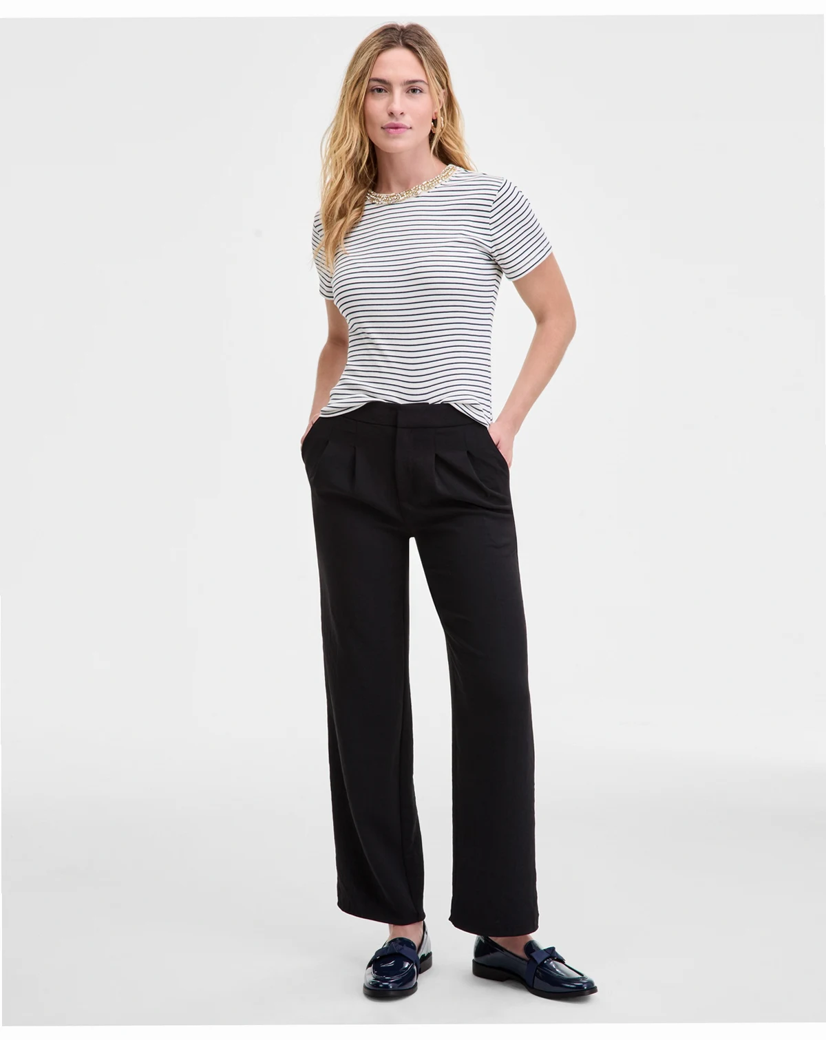 Women's High-Rise Crepette Trouser Pants, Macy's Exclusive