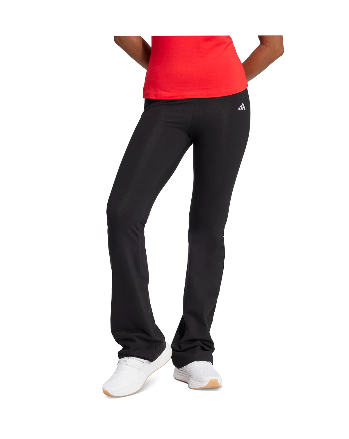 Women's Essentials Small Logo Flared Leggings