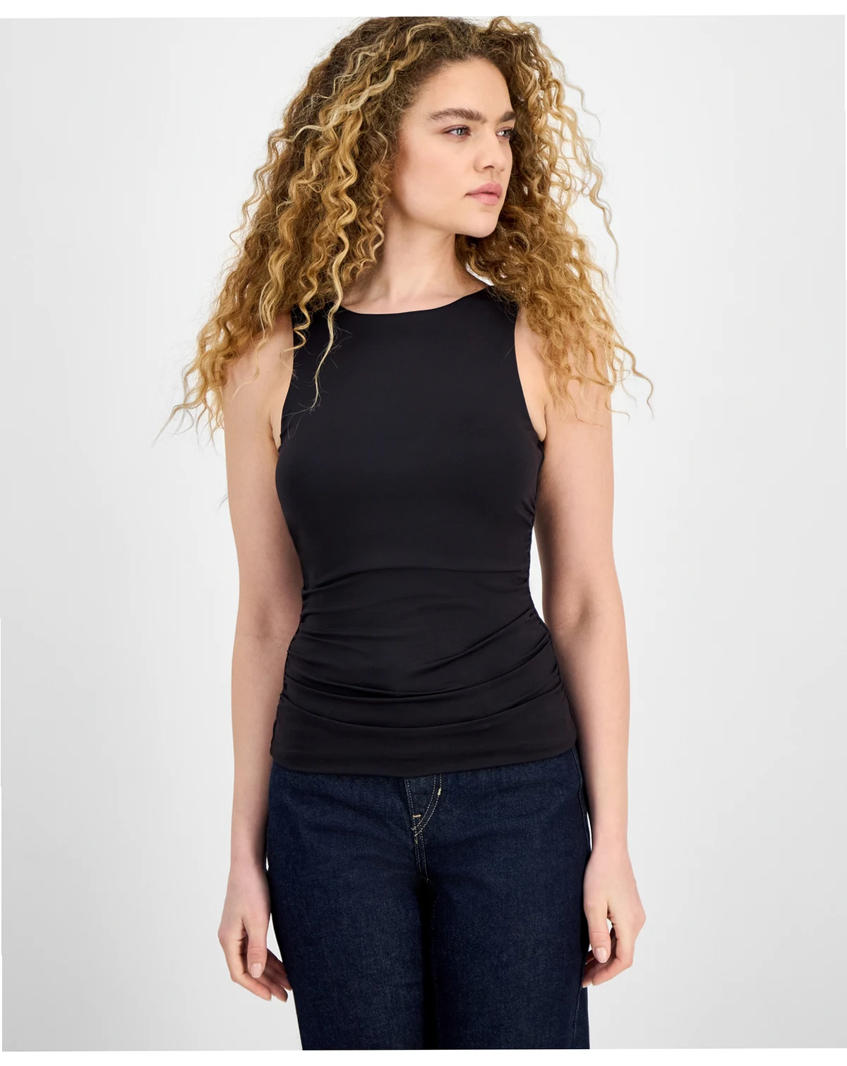 Women's Second Skin Ruched Tank Top