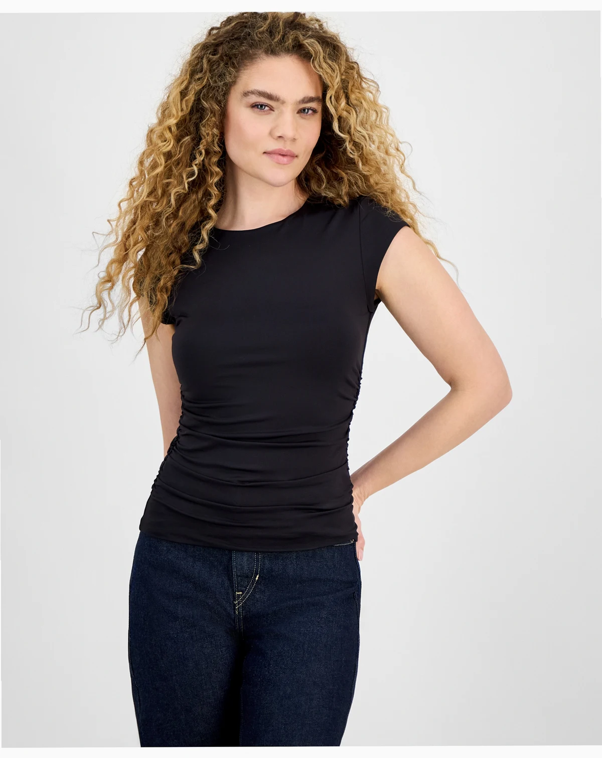 Women's Second Skin Crewneck Ruched T-Shirt