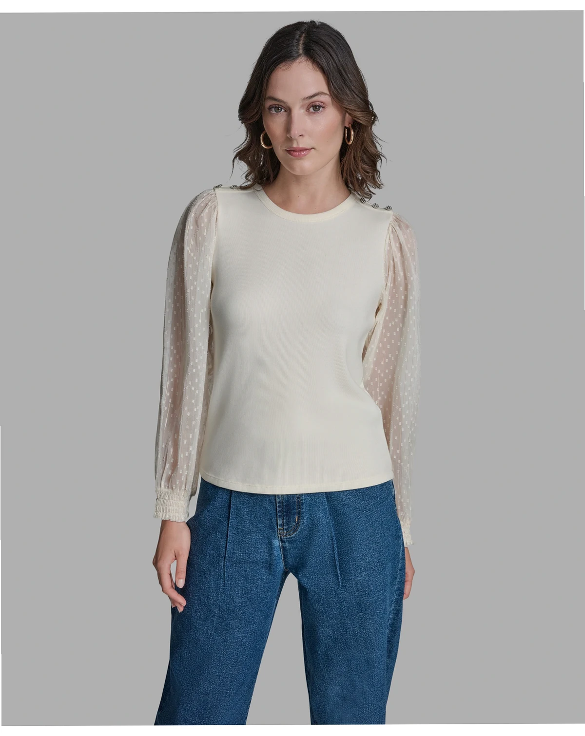 Women's High Neck Pull-On Top