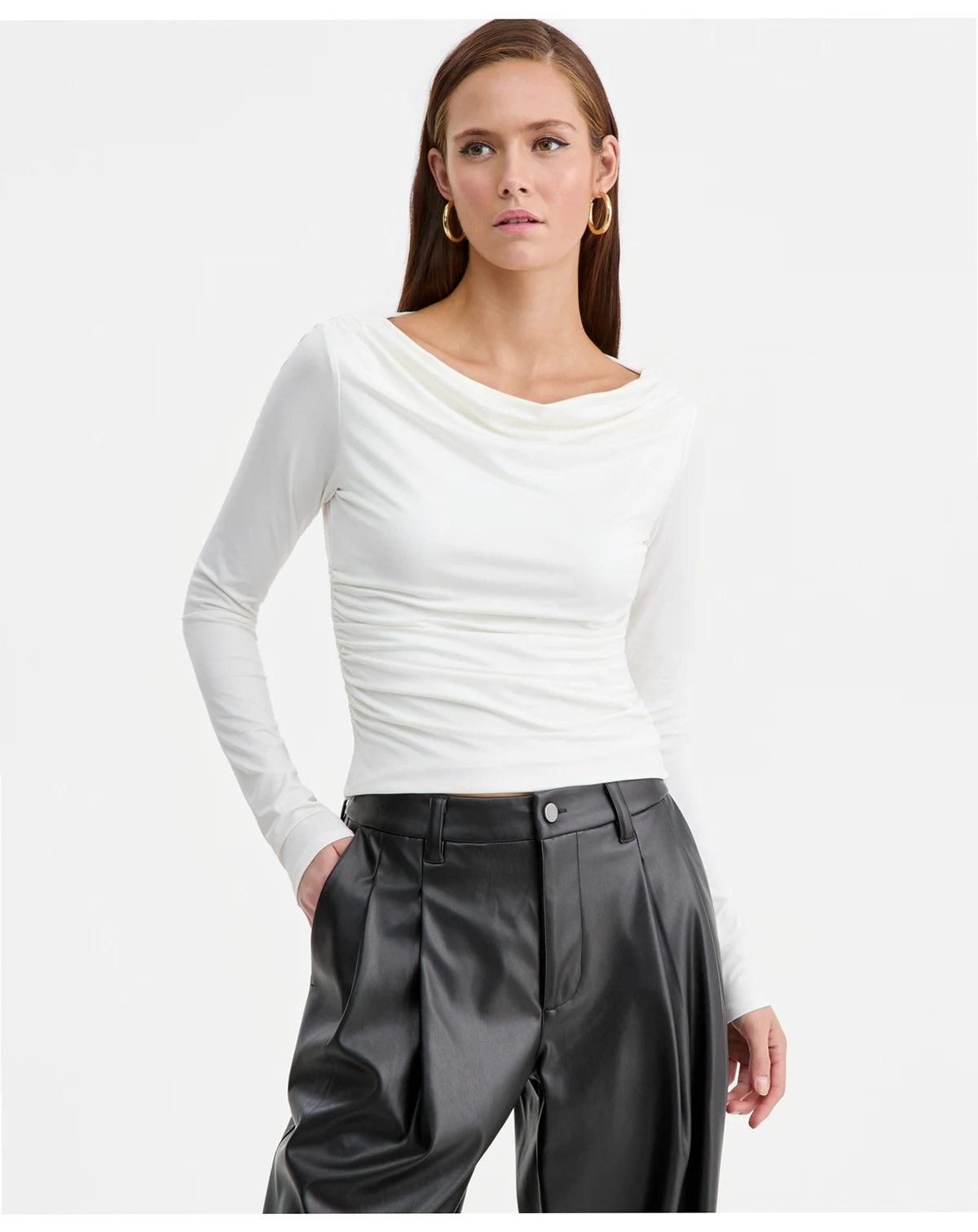 Women's Boat-Neck Jersey Top, Macy's Exclusive