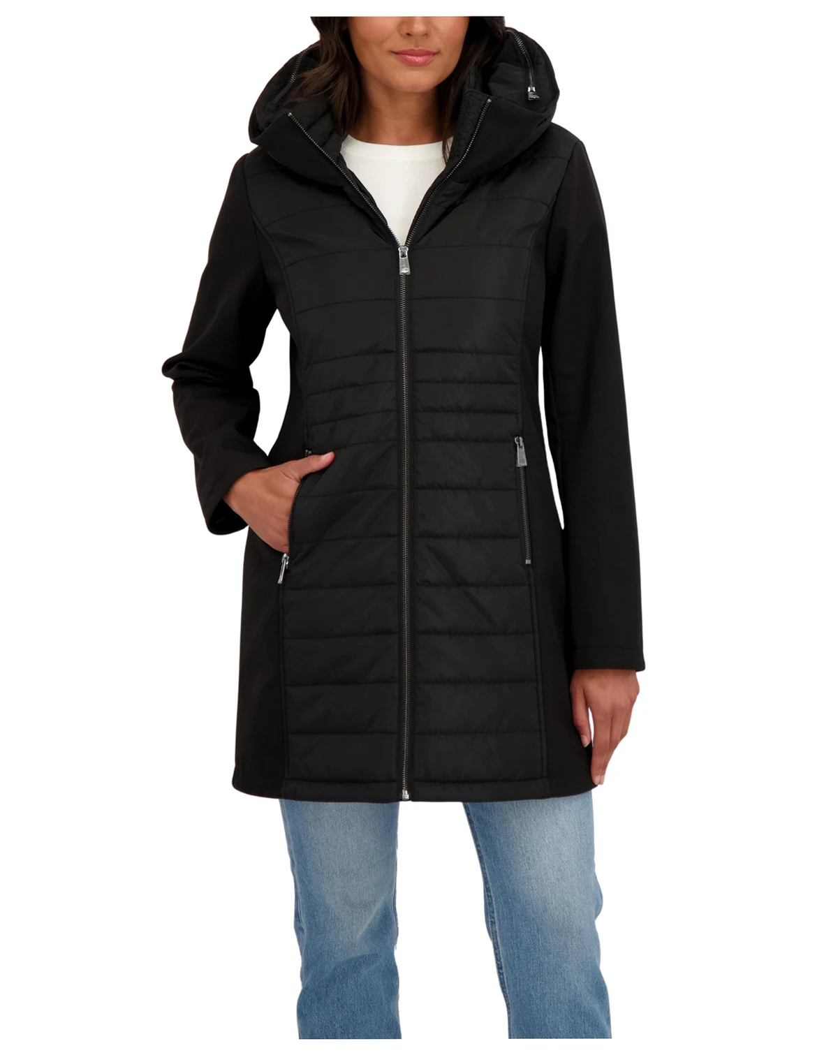 Women's 3/4 Mix Media Softshell