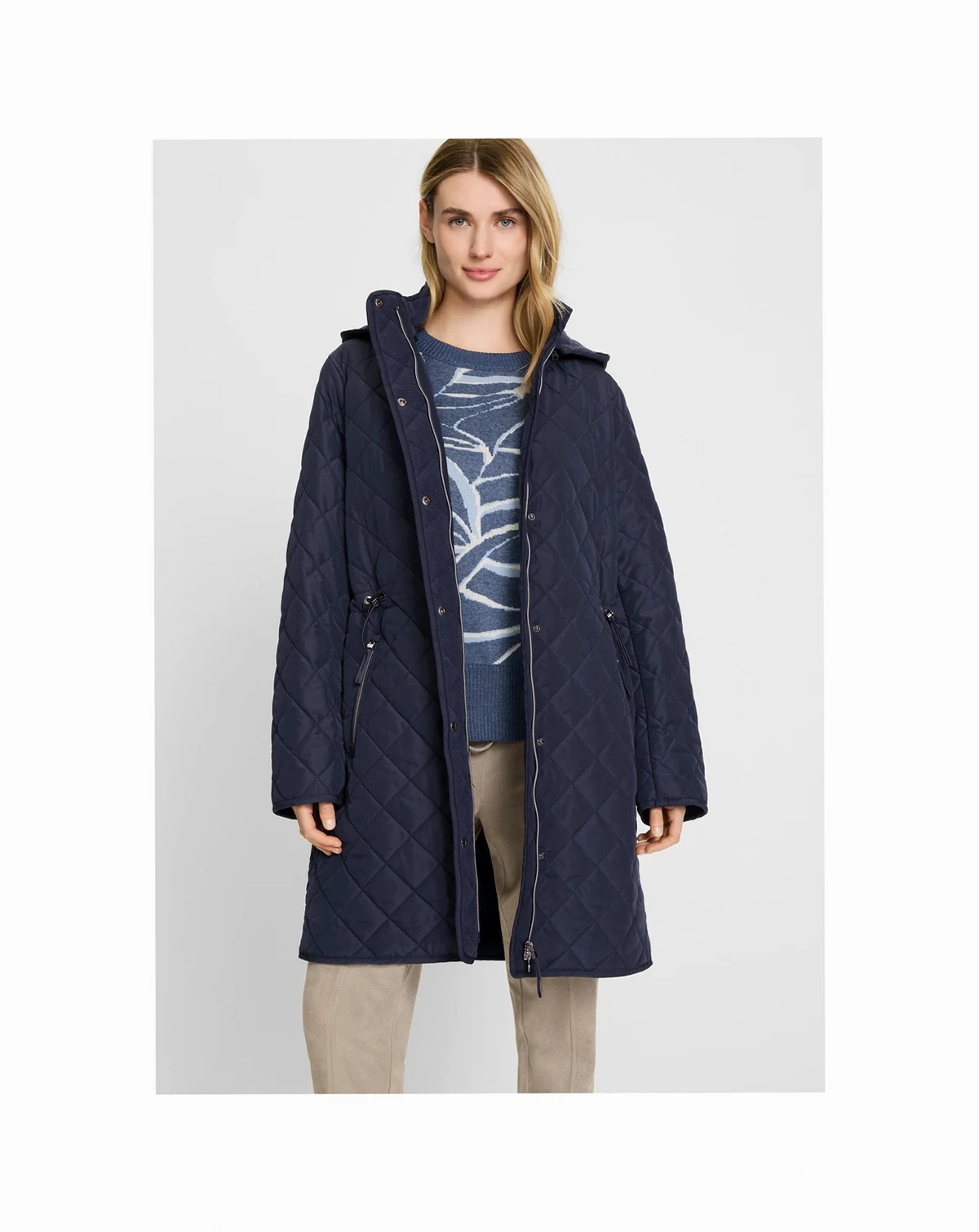 Women's Longline Quilted Coat