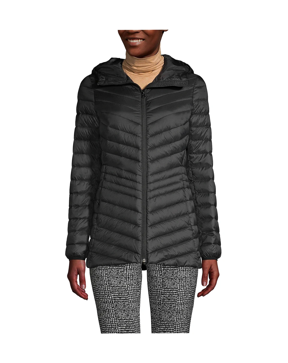 Women's Wanderweight Packable Down Hooded Long Jacket