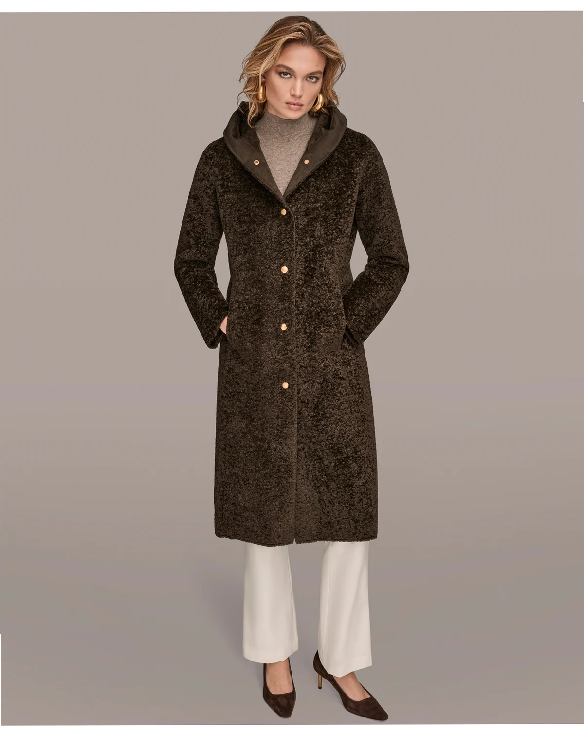 Women's Hooded Maxi Coat