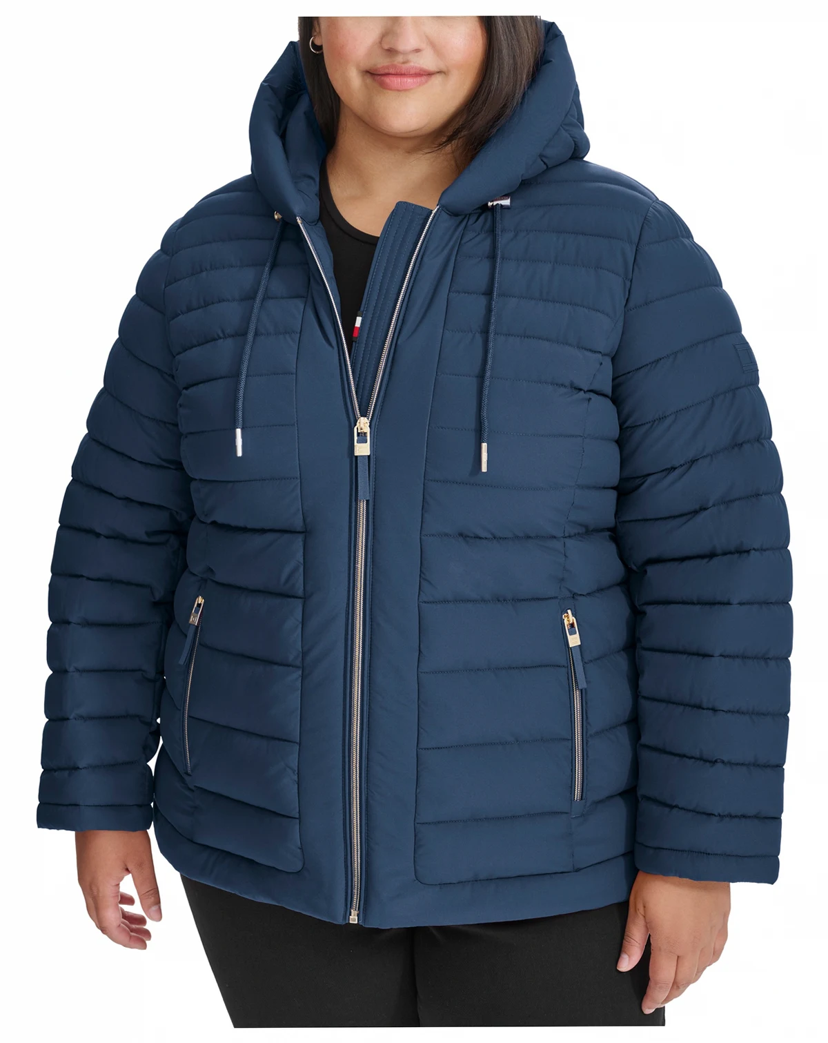 Plus Size Hooded Packable Puffer Coat, Created for Macy's