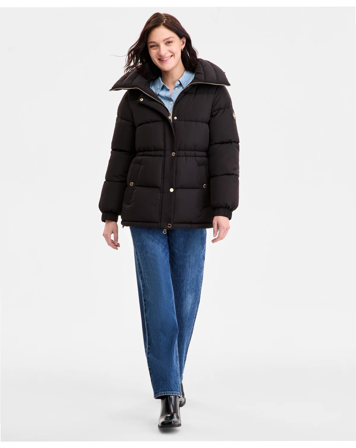 Women's Hooded Anorak Puffer Coat, Exclusively at Macy's