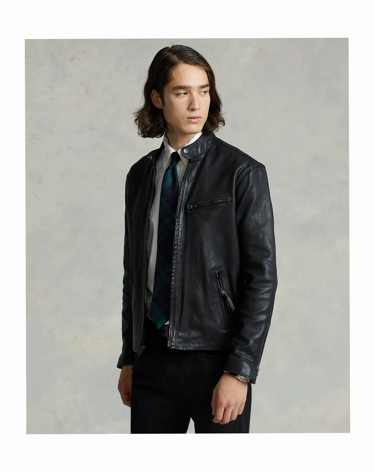 Men's Café Racer Leather Jacket