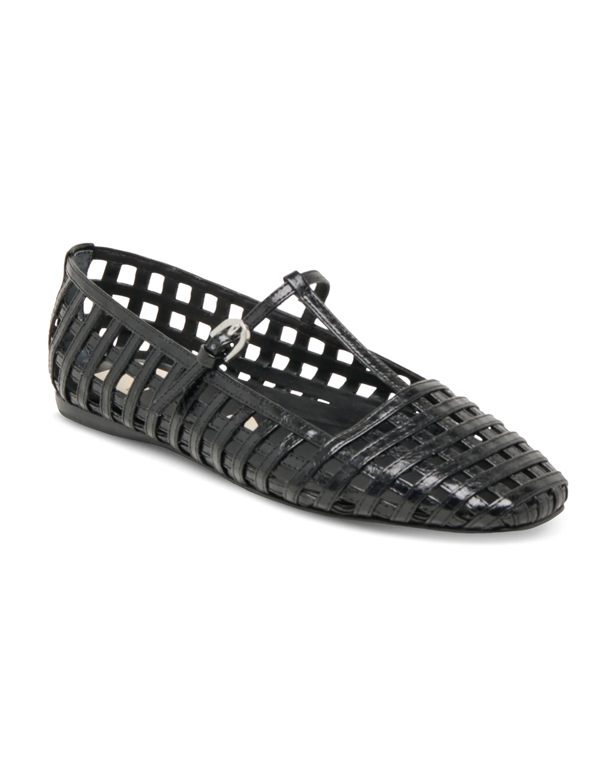 Women's Rains T-Strap Woven Mary Jane Flats