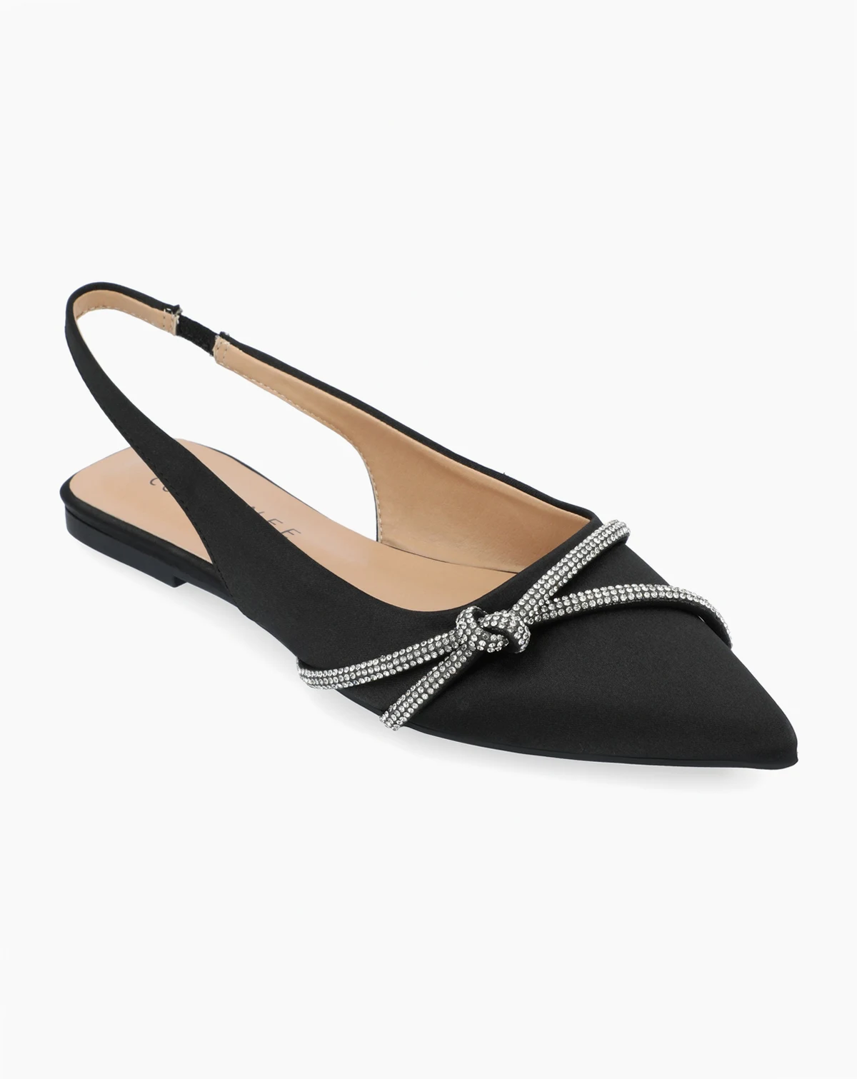 Women's Rebbel Rhinestone Knot Slingback Flats
