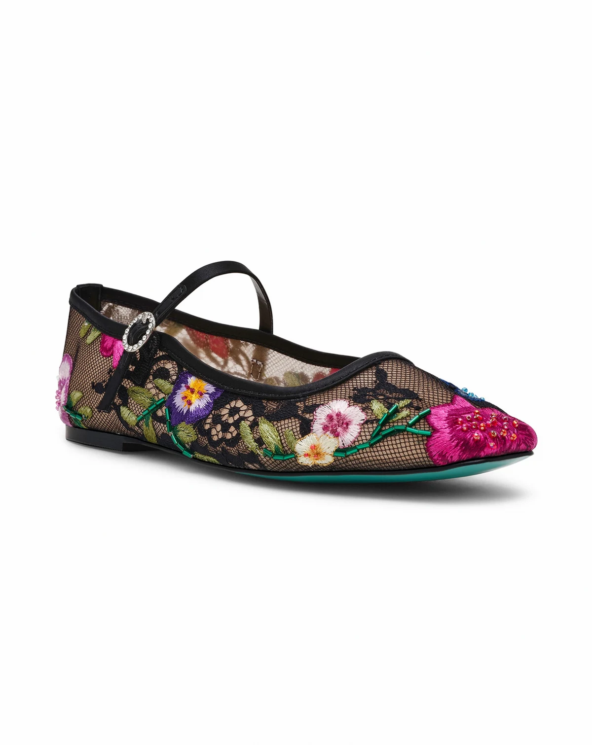 Women's Nova Embroidered Mary Jane Ballet Flats