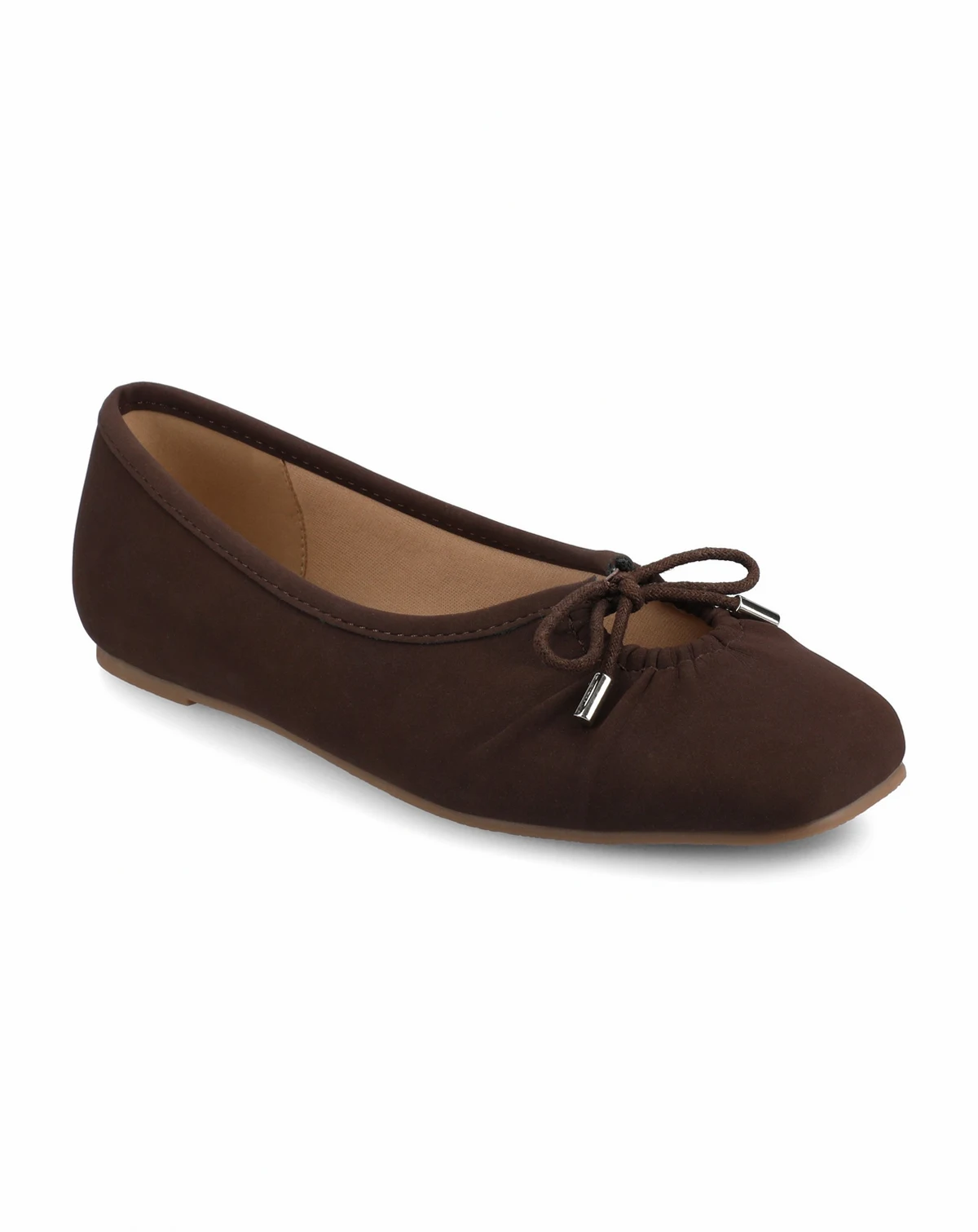 Women's Callee Rouched Tie Ballet Flats