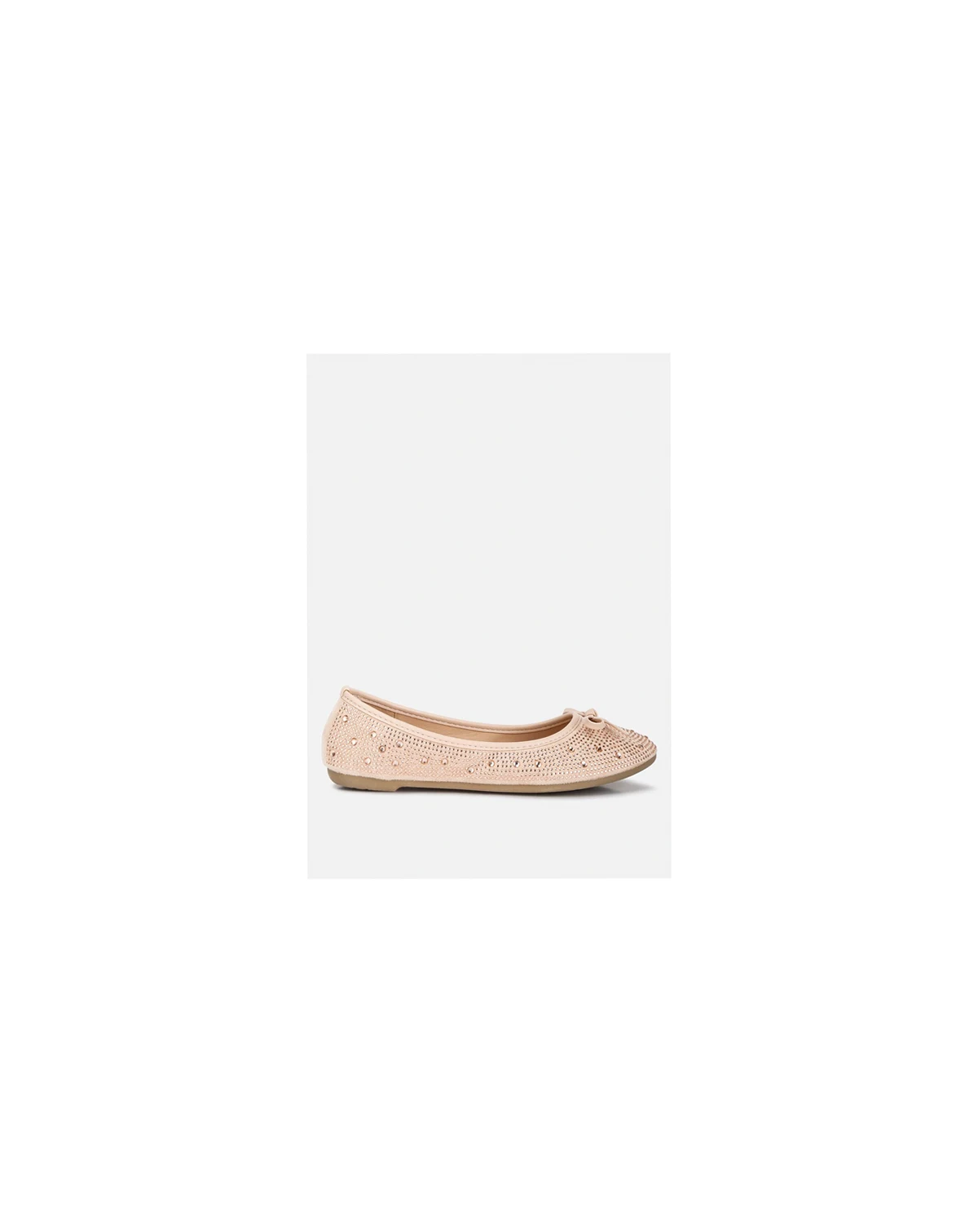 Womens hosana rhinestones and stud embellished ballet flats
