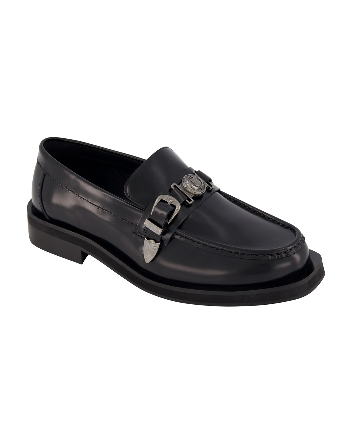 Men's White Label Box Leather Moc Toe Loafers