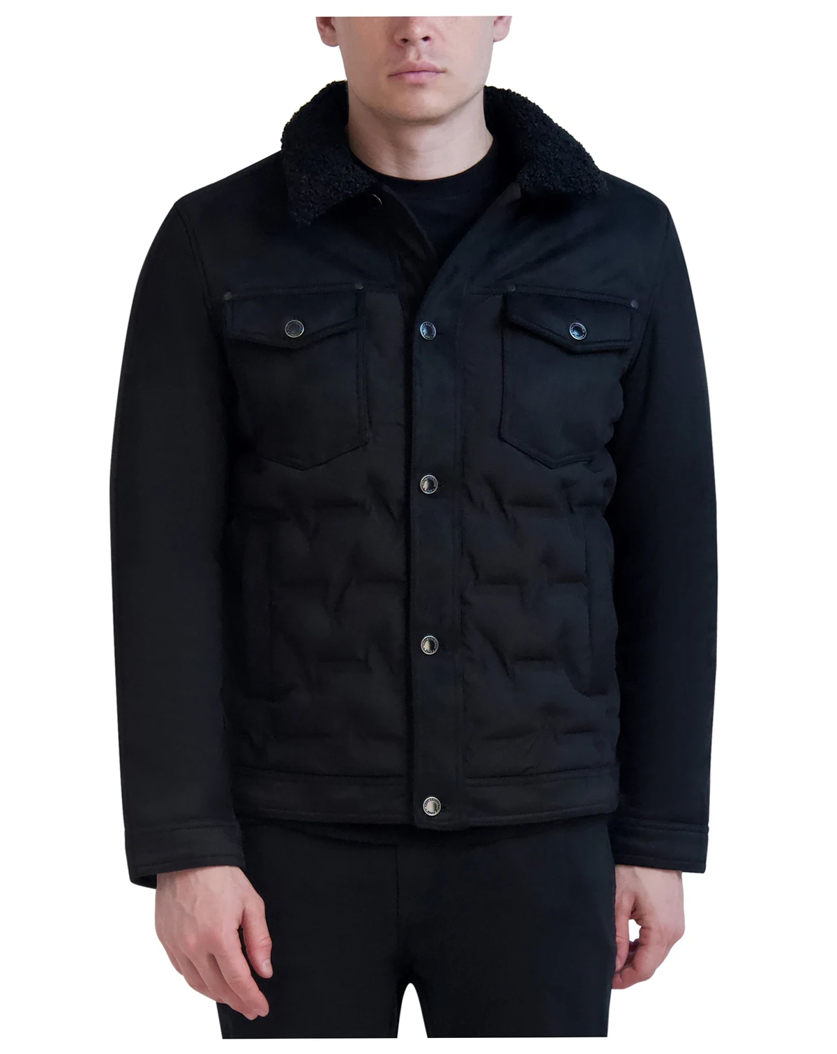 Paris Men's Quilted Trucker Jacket