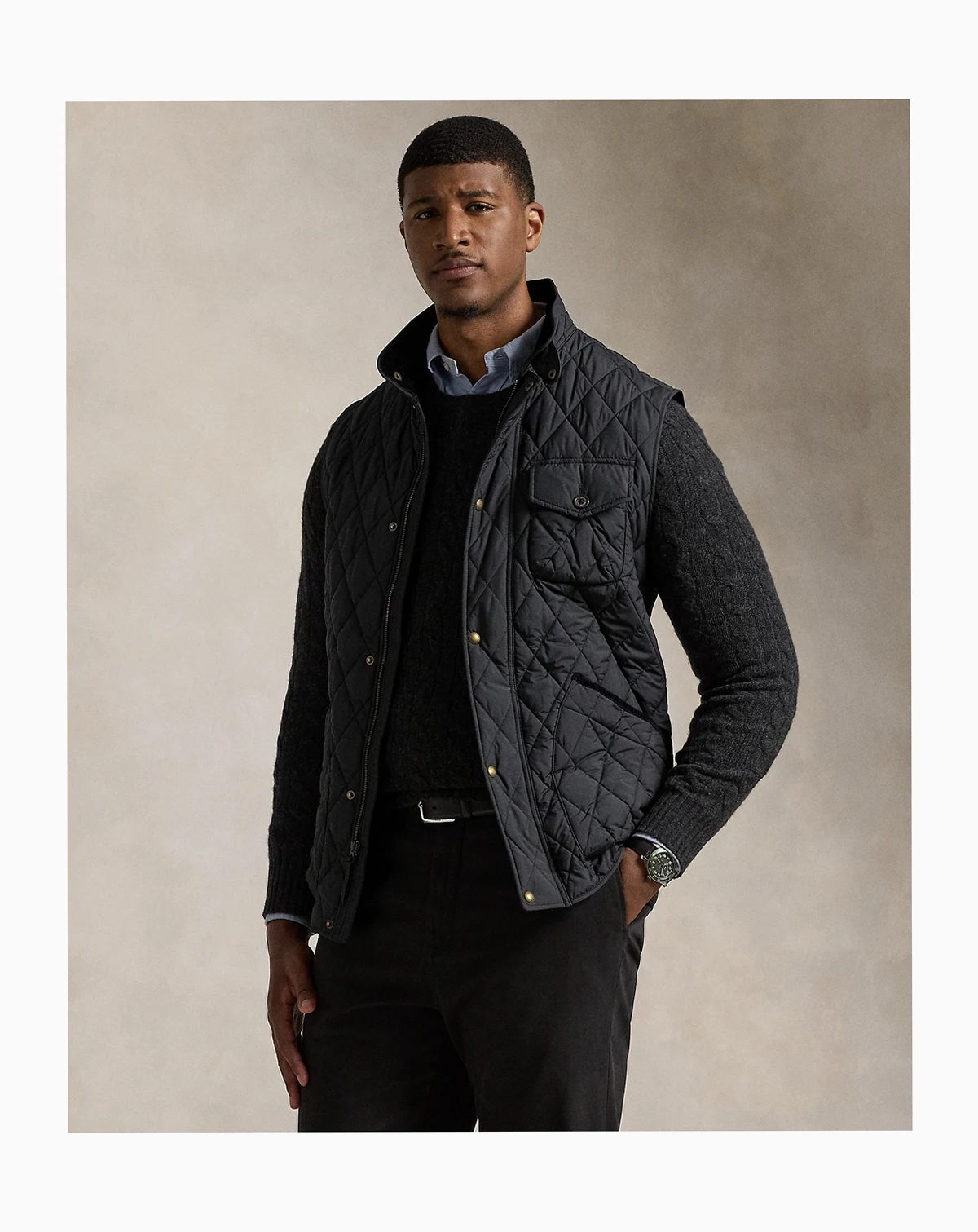Men's Big & Tall The Beaton Quilted Utility Vest