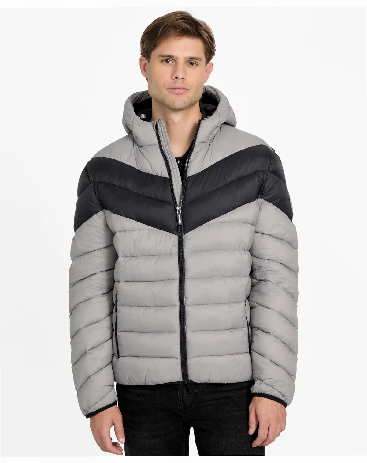 Men's Color-Block Puffer Jacket