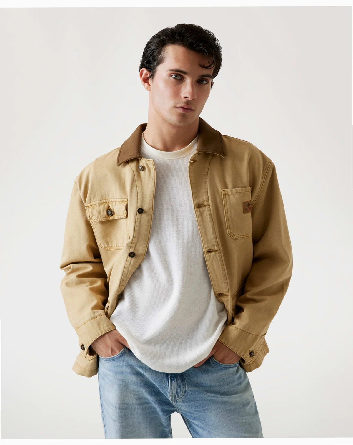 Men's Casey Boxy Barn Collar Jacket