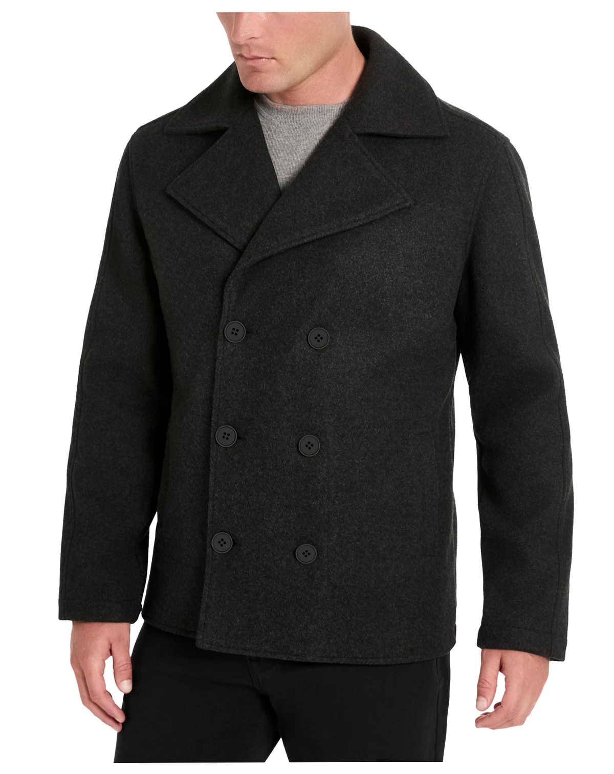 Men's Double-Breasted Peacoat