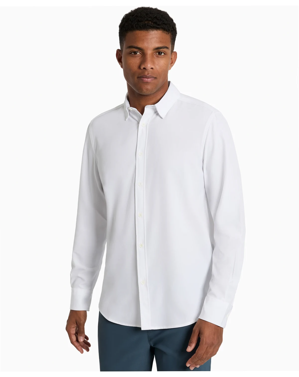Men’s Solid Slim-Fit Performance Shirt