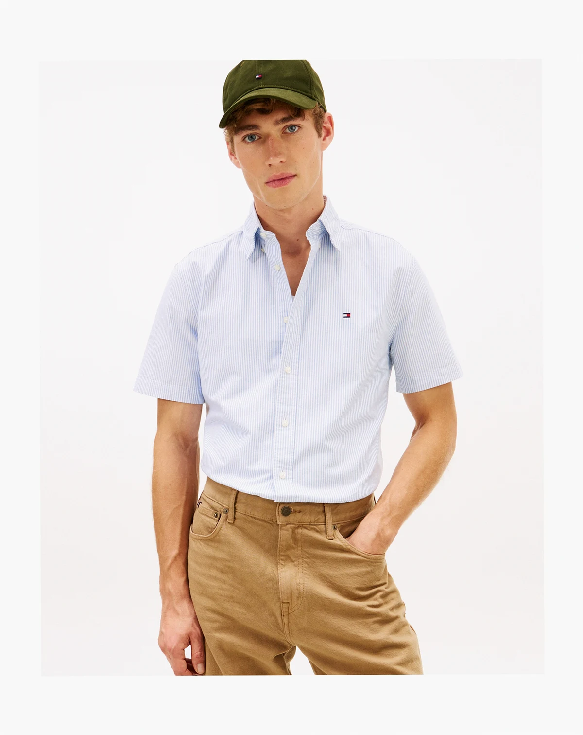 Men's Heritage Oxford Stripe Short Sleeve Shirt