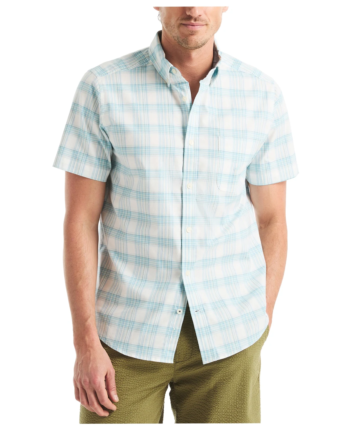 Men's Classic-Fit Plaid Button-Down Oxford Shirt