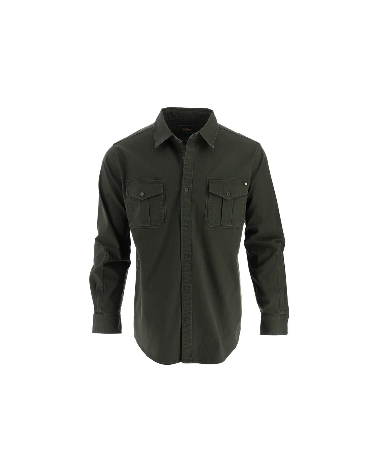 Men's Heavyweight Utility Stretch Long Sleeve Button Up Overshirt