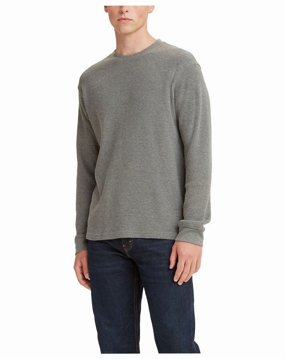 Men's Waffle Knit Thermal Long Sleeve T-Shirt