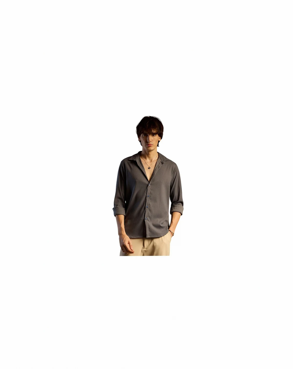 Solid Seersucker Shirt