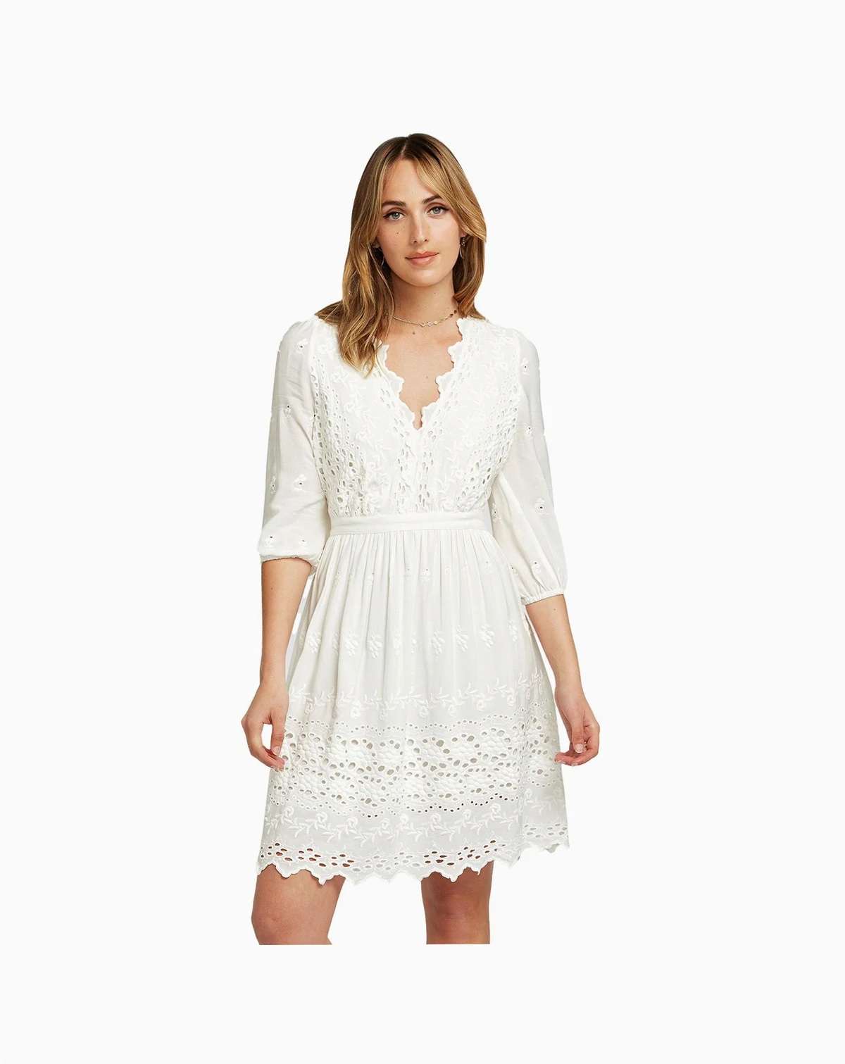Women's Sweet Talk Eyelet Mini Dress