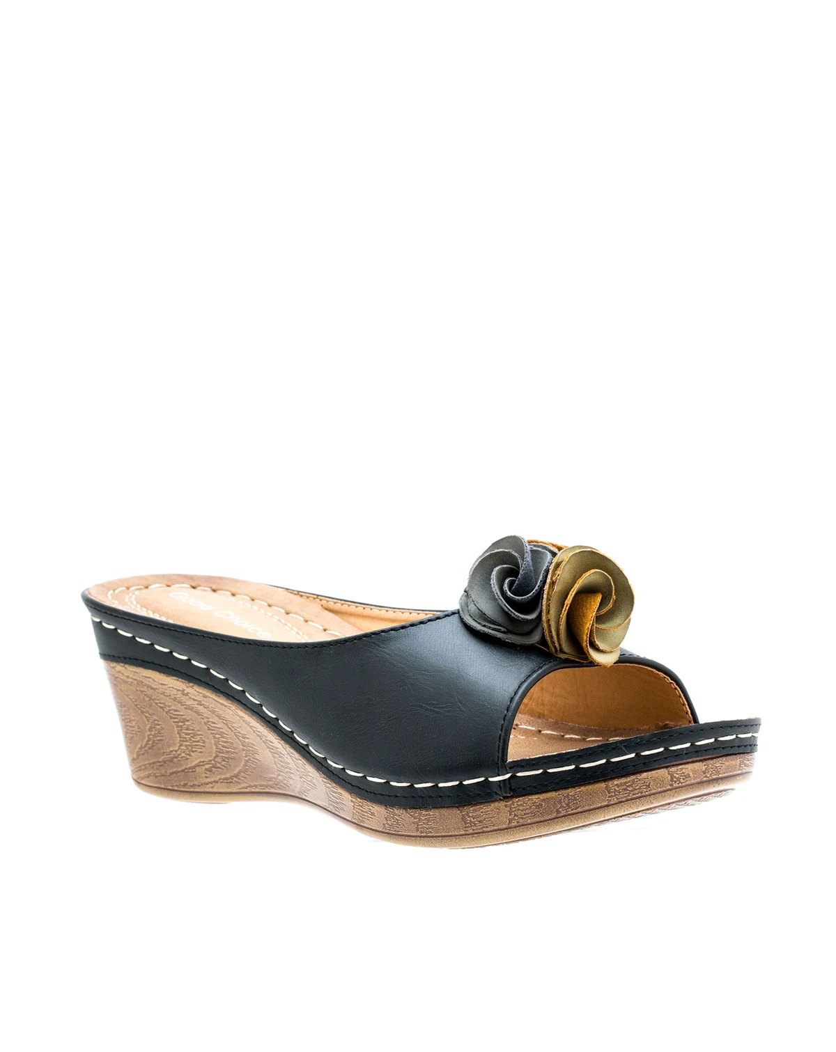 Women's Sydney Rosette Wedge Sandals