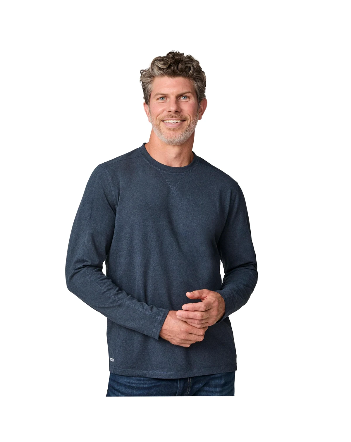 Men's FreeCycle Sueded Long Sleeve Crew Neck
