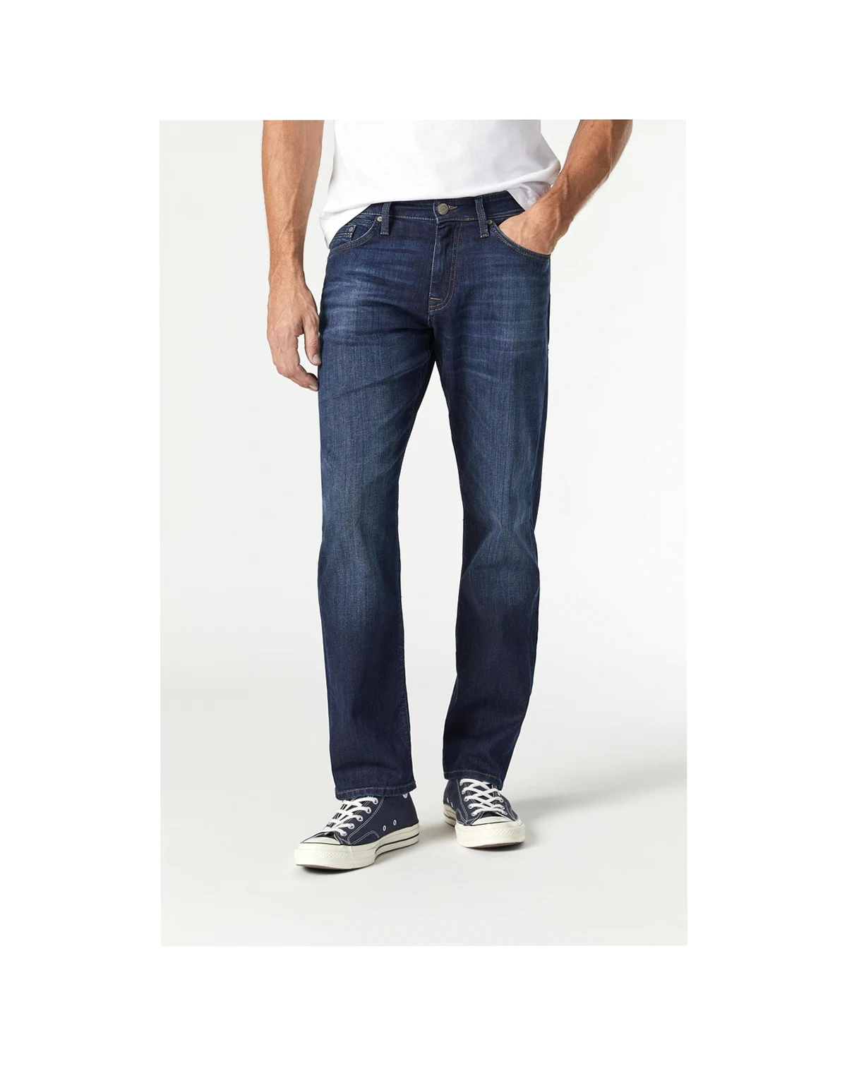 Men's Mavi Myles Straight Leg In Dark Williamsburg