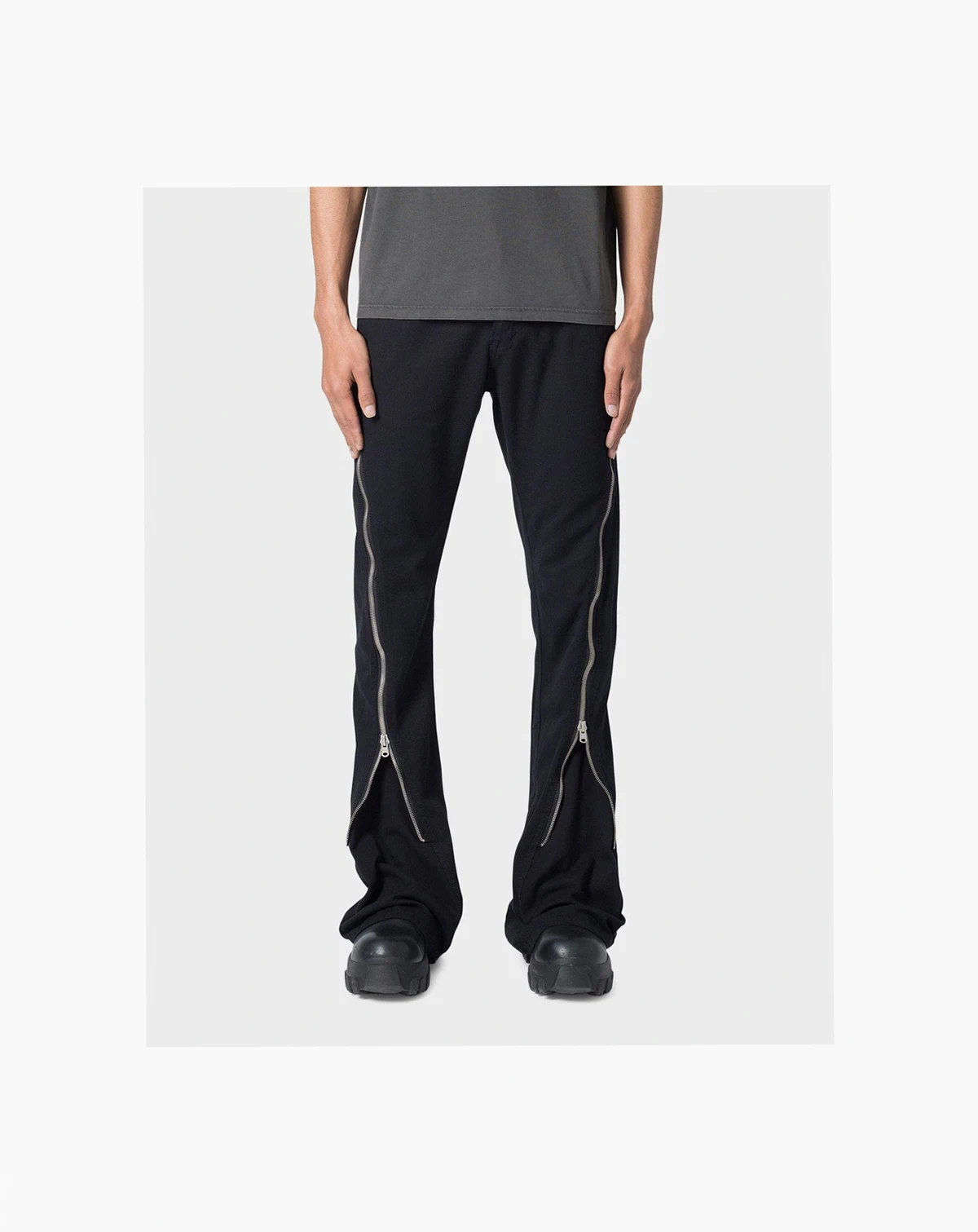 Men's D519 Zipper Flare Denim Jeans