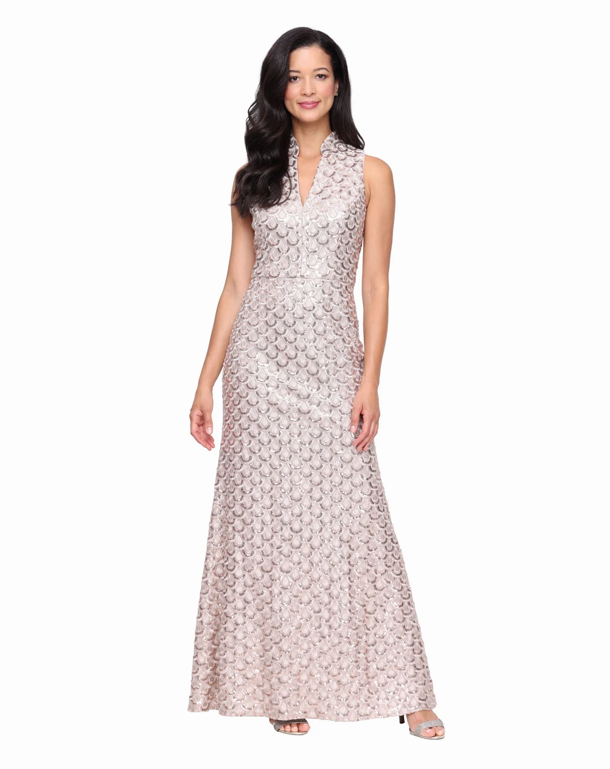 Petite Sleeveless Ball Gown