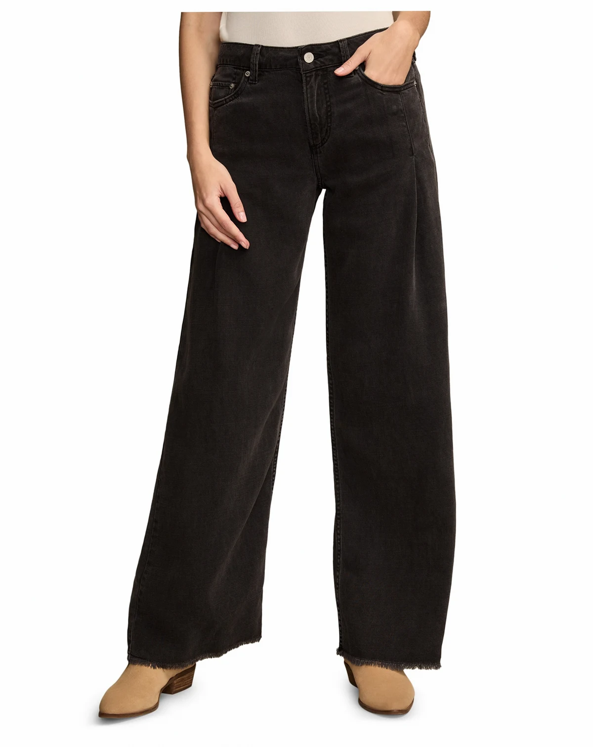 Women's Liquid Denim Luxe Palazzo Jeans