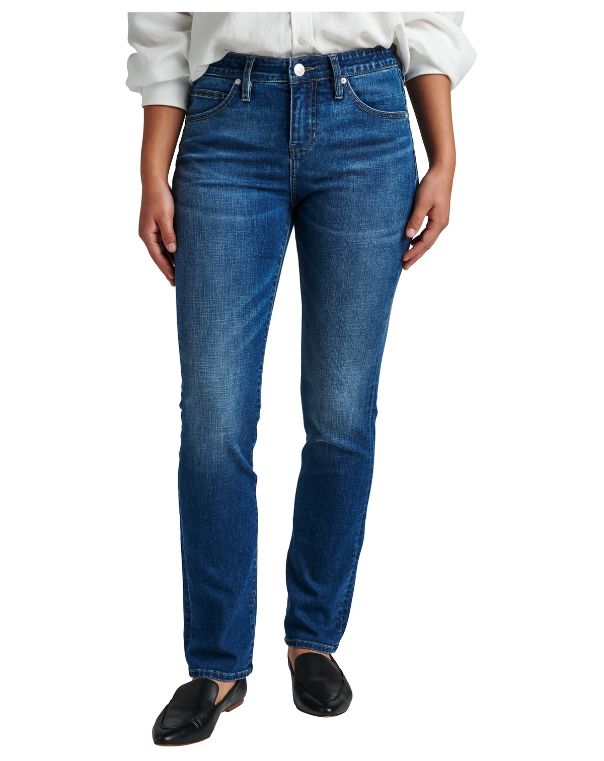 Women's Ruby Comfort Stretch Mid Rise Straight Jeans